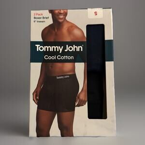 Tommy John Mens Boxer Briefs 2 Pack Cool Cotton 6" Inseam Size S 28-30" NIP